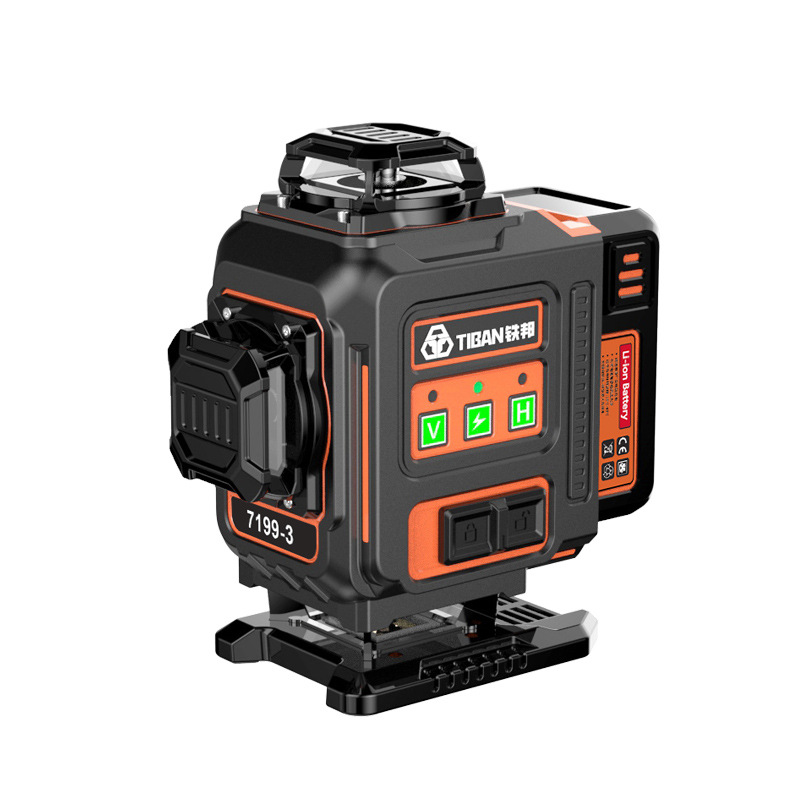 Industrial Laser Line Projector - 4D16-Linien Grüner Laser-Nivellierer für den Außenbereich,