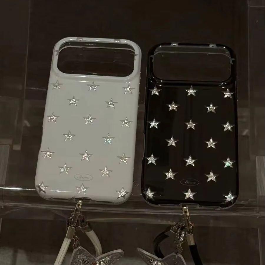 Industrial Handheld Laser - Koreanische Ins Vollbild-Laser-Stern-Glitzer-Handyhülle für iPhone Ultra