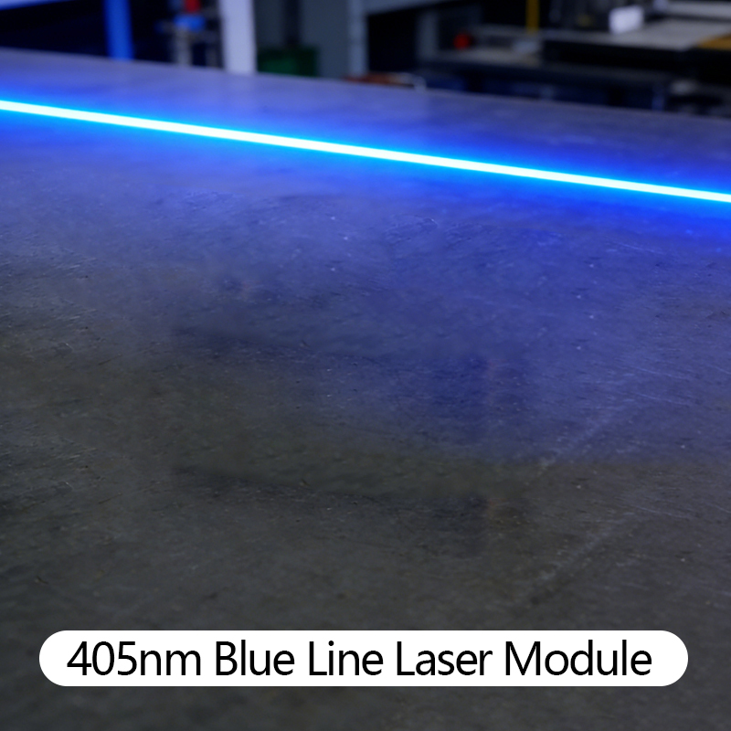 Industrial Laser Line Generator - D12X45mm Fokussierbares 405nm Blue Line 5mW