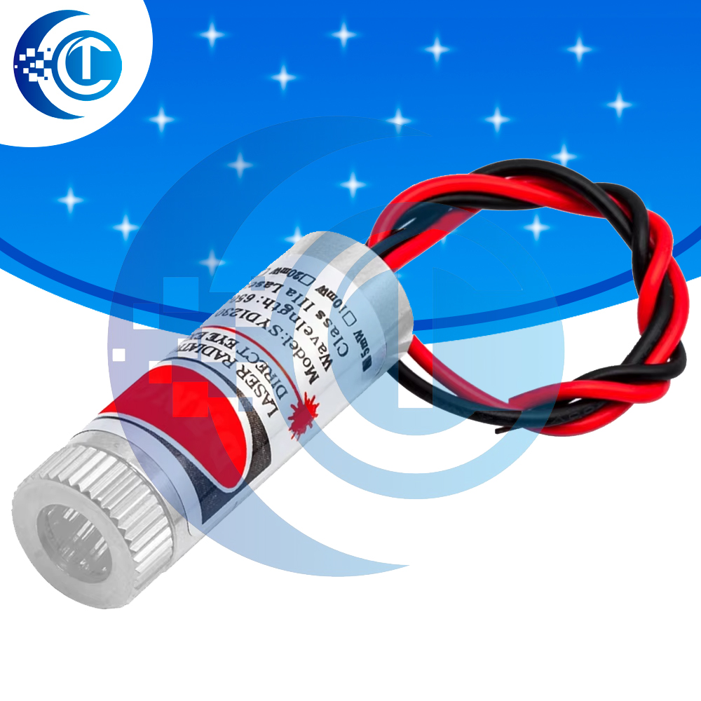 Industrial Laser Line Generator - 650nm 5mW Fokussierbares Rotes Lasermodul, Industrielles