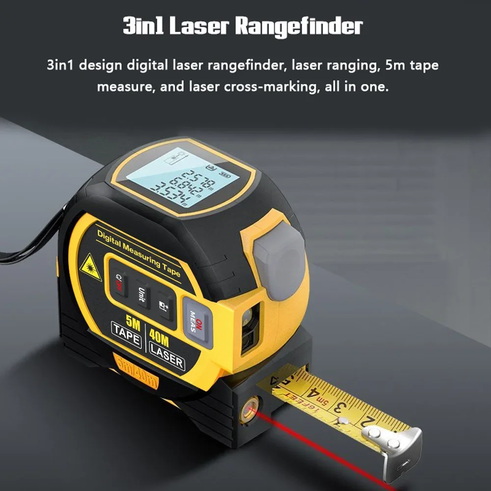 Industrial Laser Training - Hintergrundbeleuchtung Entfernungsmesser Gebäude Messgerät 3 in