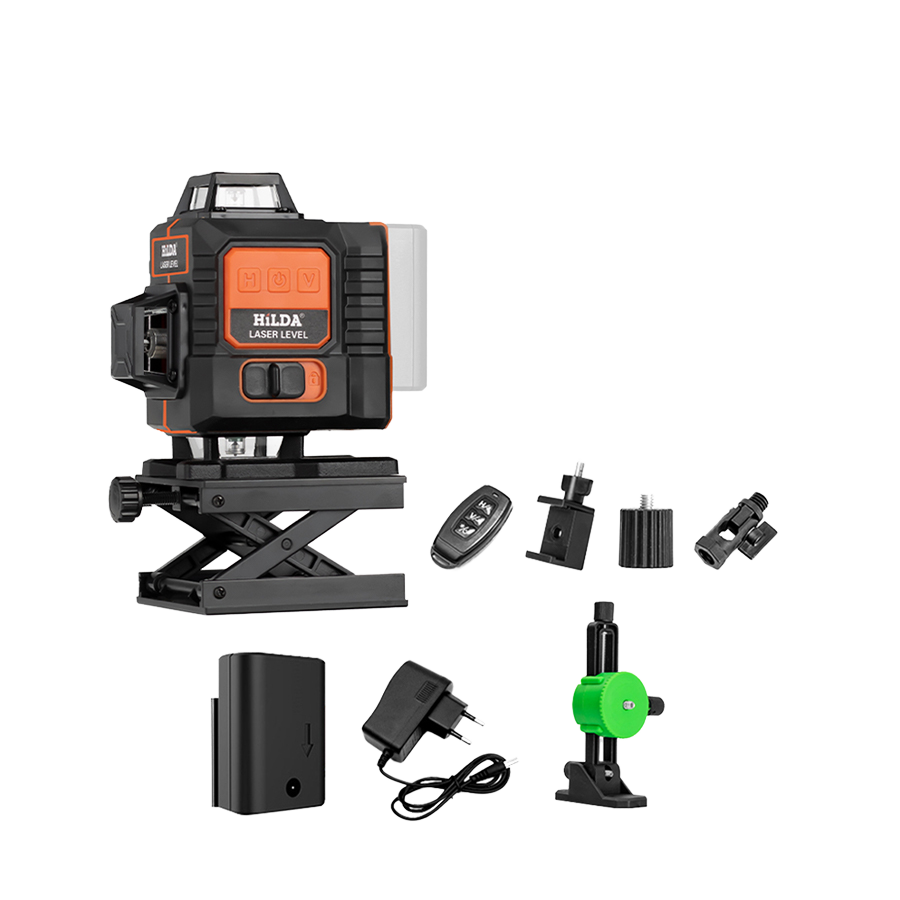 Industrial Laser Line Projector - 4D16-Linien Grüner Laser-Nivellierer für den Außenbereich,