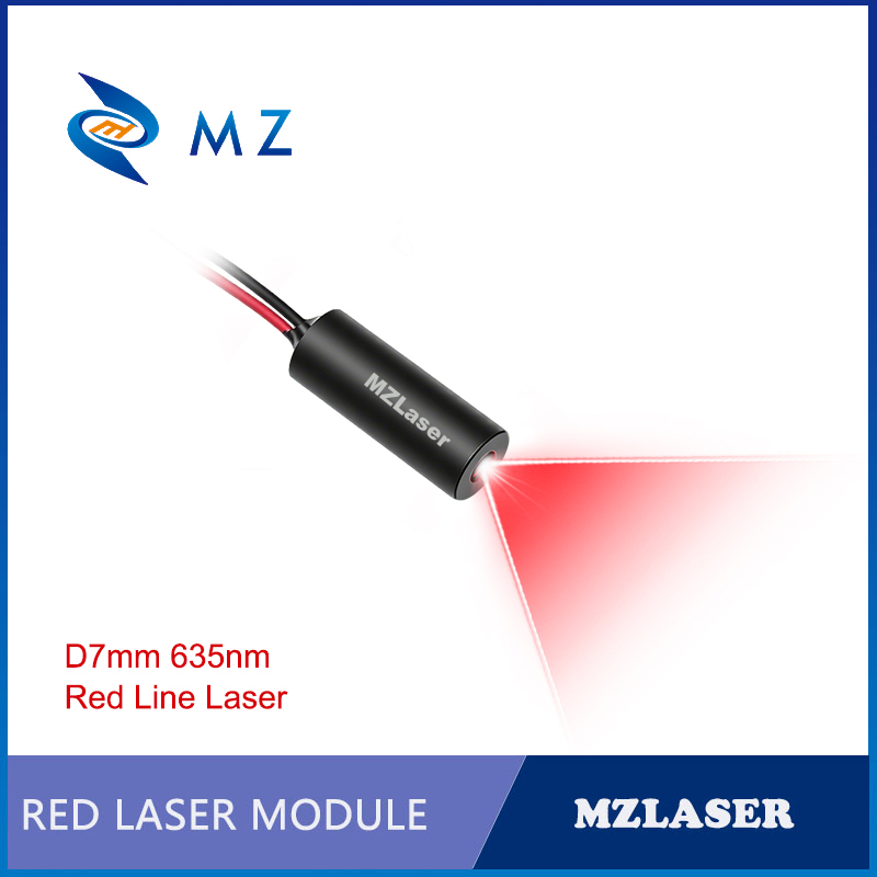 Industrial Laser Line Generator - Kompaktes Rotes Linienlaser-Diodenmodul 635nm D7mm 0,5mW