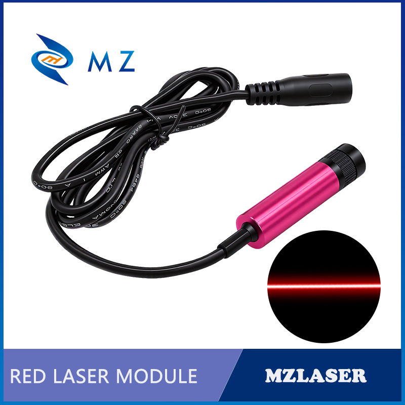 Industrial Laser Line Generator - Kompaktes Einstellbares Fokussierendes Rotes Linienlasermodul 635nm