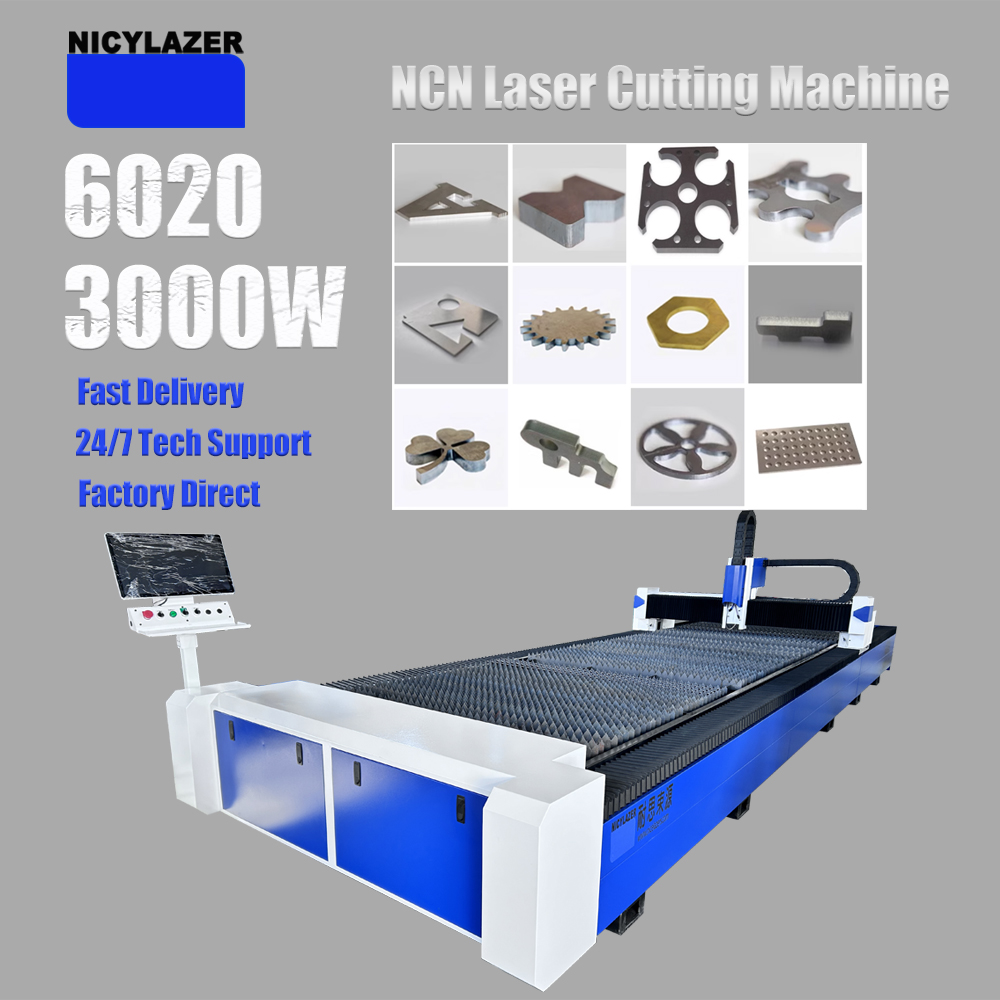 Industrial Laser Cutter For Metal - CNC 3000W 6020 Faserlaser-Schneidemaschine Metallblech-Stahlschneider Industrieausrüstung