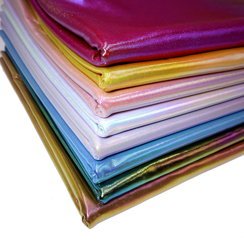 Industrial Laser Welding - Hochelastischer, laserbronzierender Spandex-Stoff – glänzendes Strickmaterial