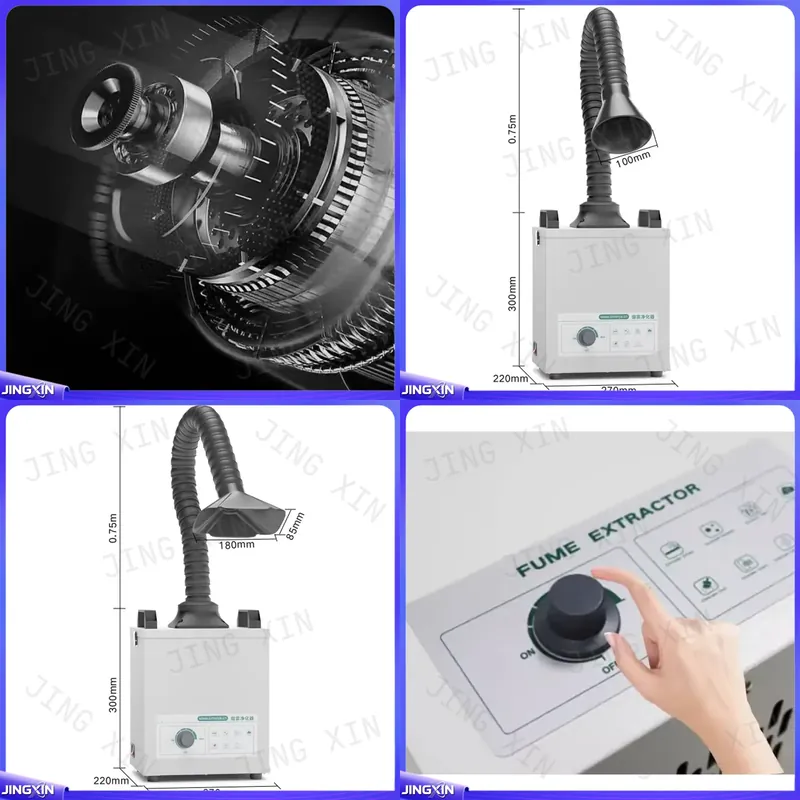 Industrial Laser Fume Extractor - Maßgefertigter 120W Rauchfilter für Lasermarkier-, Gravur-