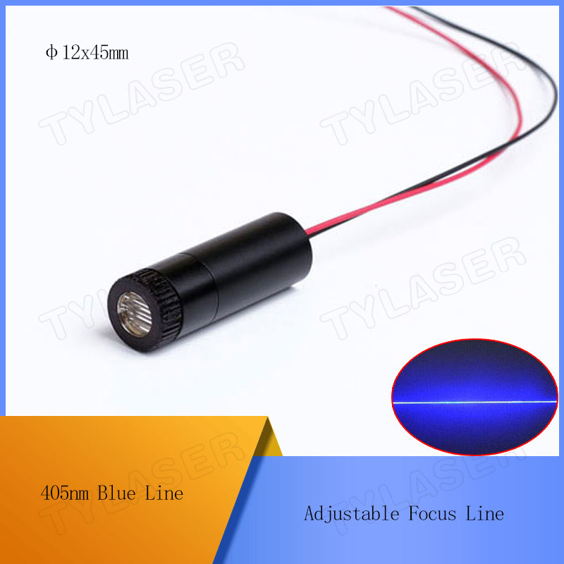 D12X45mm Fokussierbares 405nm  – Industrial Laser Line Generator Bewertung und Preis