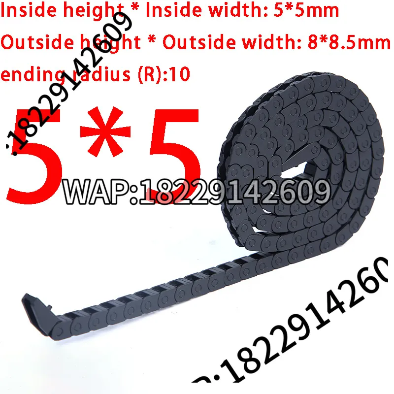 1M 5*5mm Nylon-Maschinenkabelk – Drag Chain Cnc Bewertung und Preis